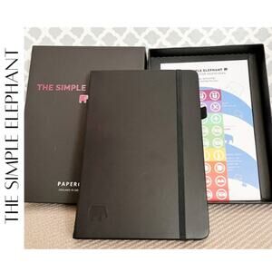 The Simple Elephant by Papercode Undated Faux Leather Planner (NEW IN BOX!)